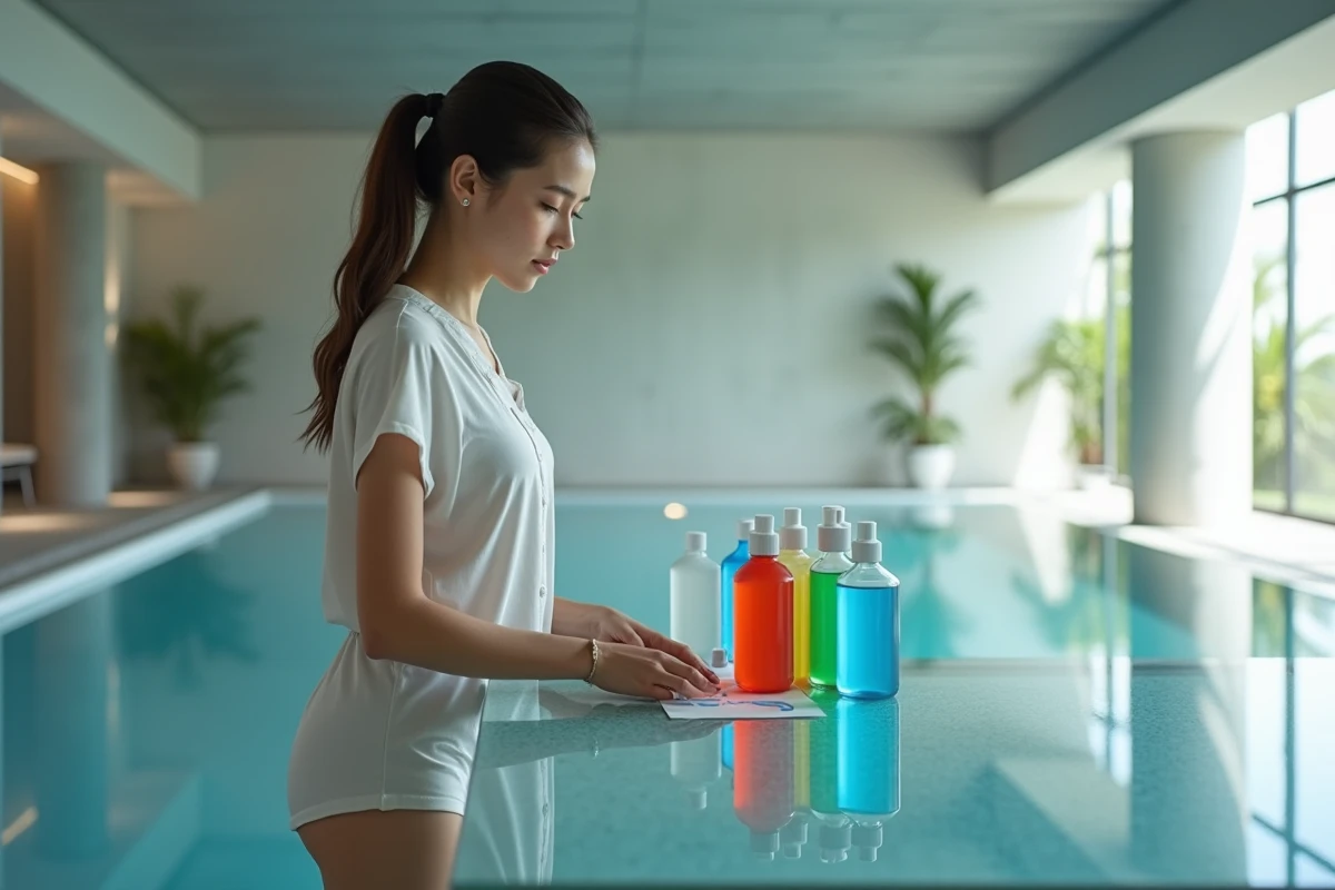 Femme contrôlant la qualité de l